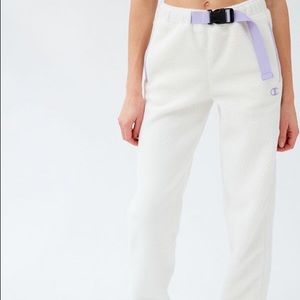 Champion x Urban Outfitters Polar Fleece Belted Sweatpants Womens X-Small UO
